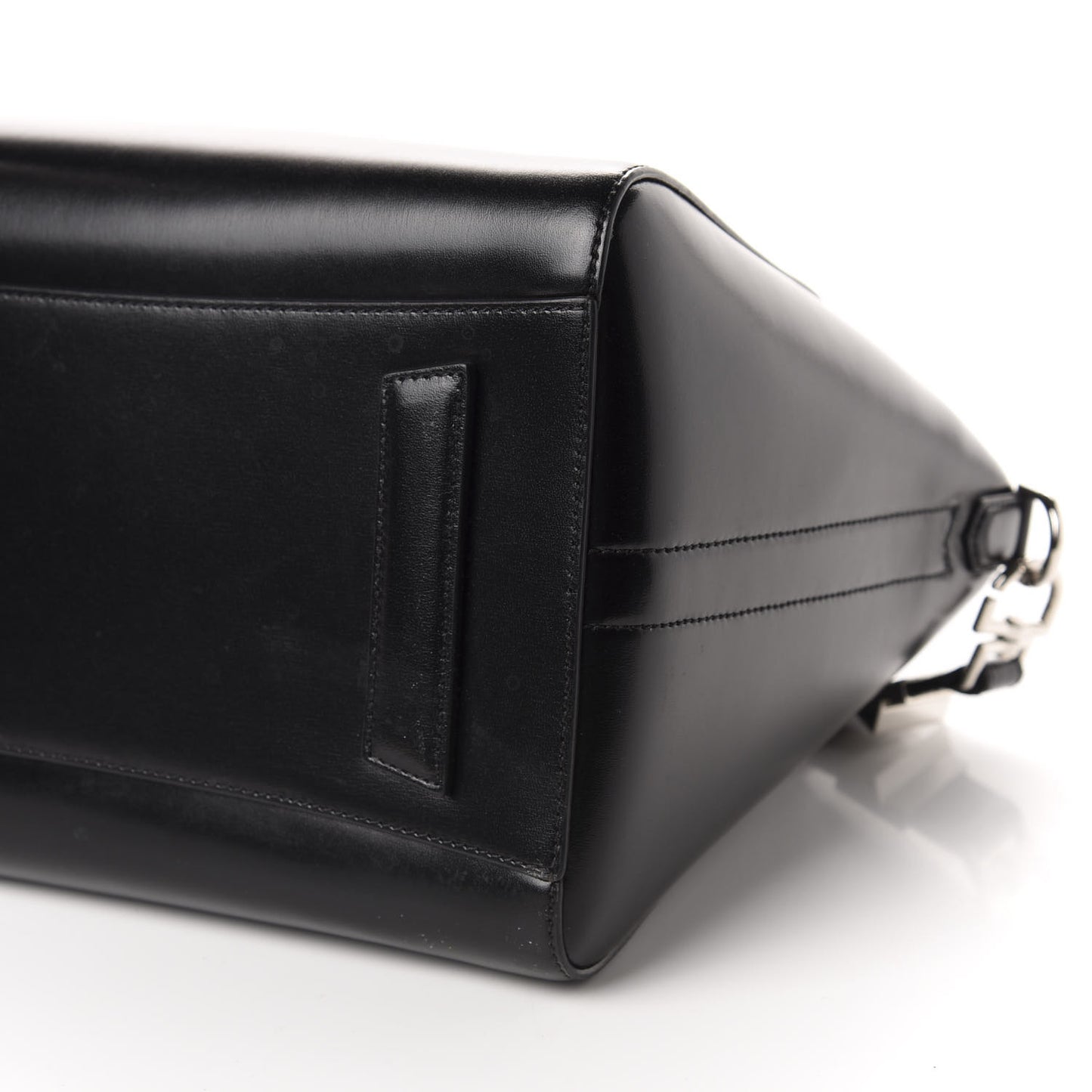 Shiny Lord Calfskin Medium Antigona Black