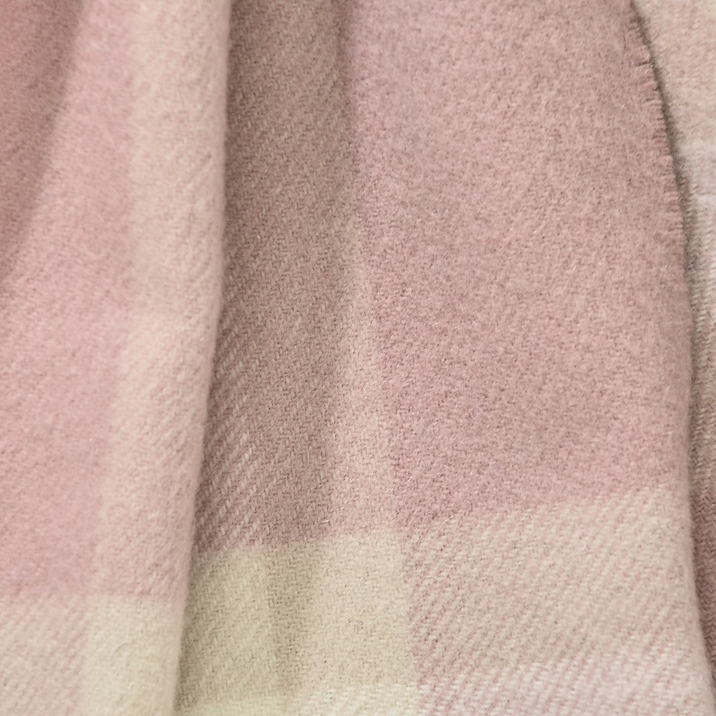 Cashmere Giant Check Scarf Pink