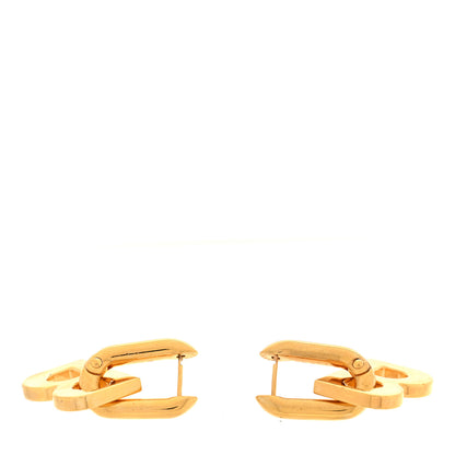 Balenciaga Metal B Chain Drop Earrings XS Gold 3 of 4