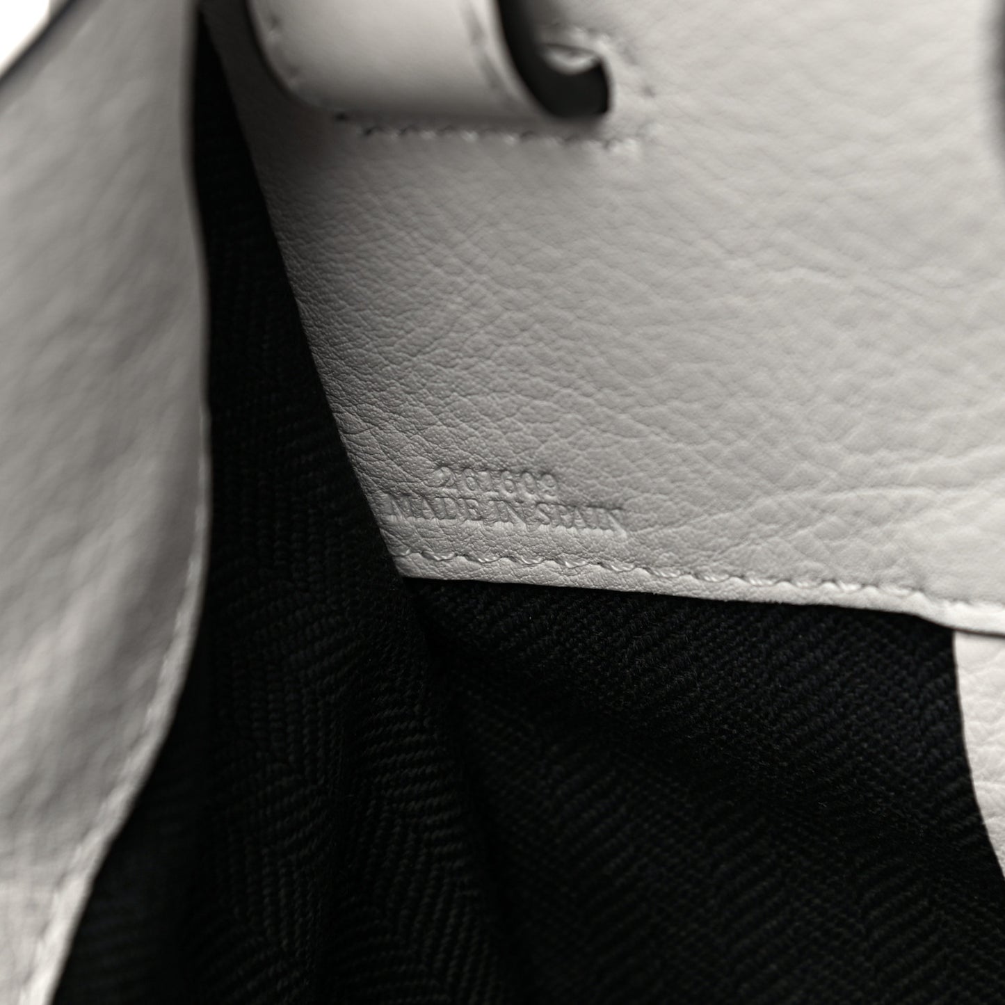 Grained Calfskin Small Hammock Shoulder Bag Soft White