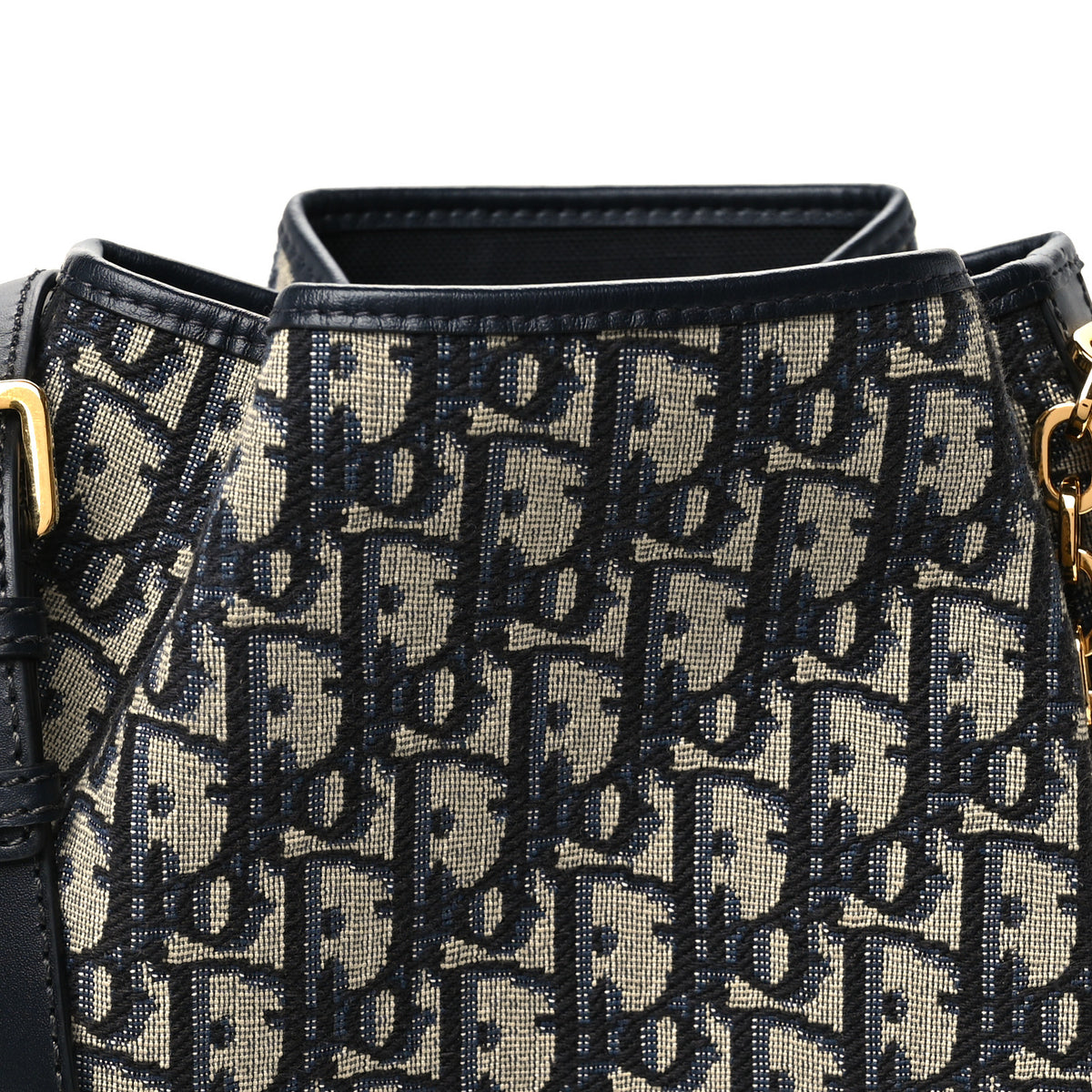 Oblique Calfskin Medium C'est Dior Bucket Bag Blue