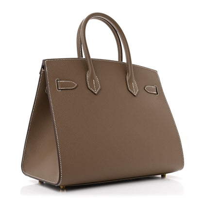 Hermes Epsom Birkin Sellier 30 Etoupe 2 of 10