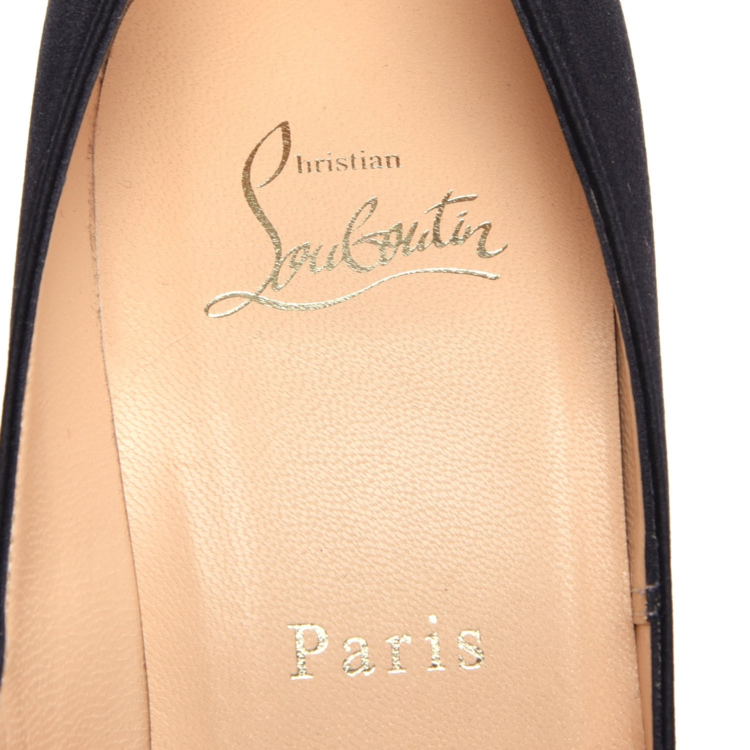 Christian Louboutin Satin Decollete 554 100 Pumps 39.5 Black 8 of 11