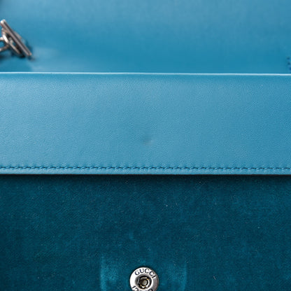 Gucci Velvet Super Mini Dionysus Shoulder Bag Pavone Cyan 11 of 11