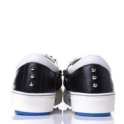 Fendi Calfskin Studded Karlito Slip On Sneaker 36 Black 6 of 11