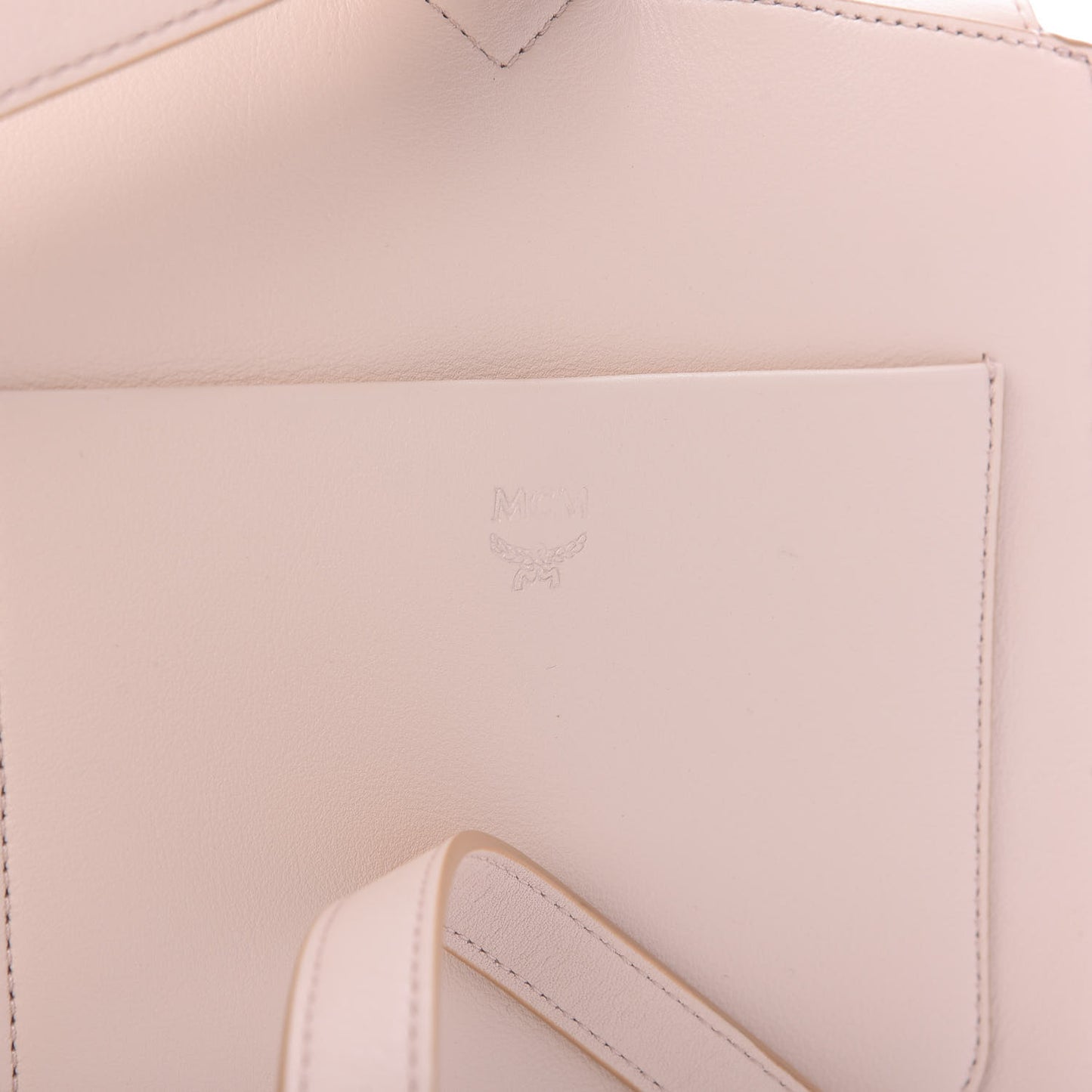 Calfskin Essential Monogram Small Backpack Bisque