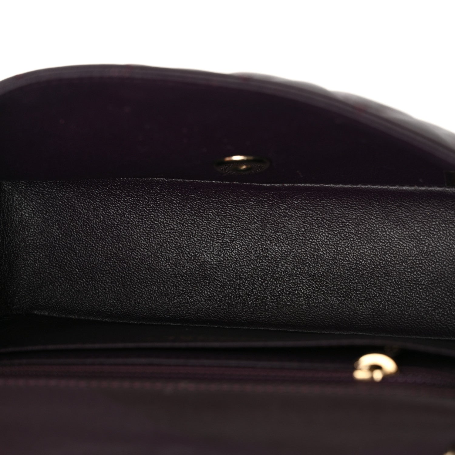 Chanel Lambskin Quilted Mini Rectangular Flap Dark Purple 5 of 11