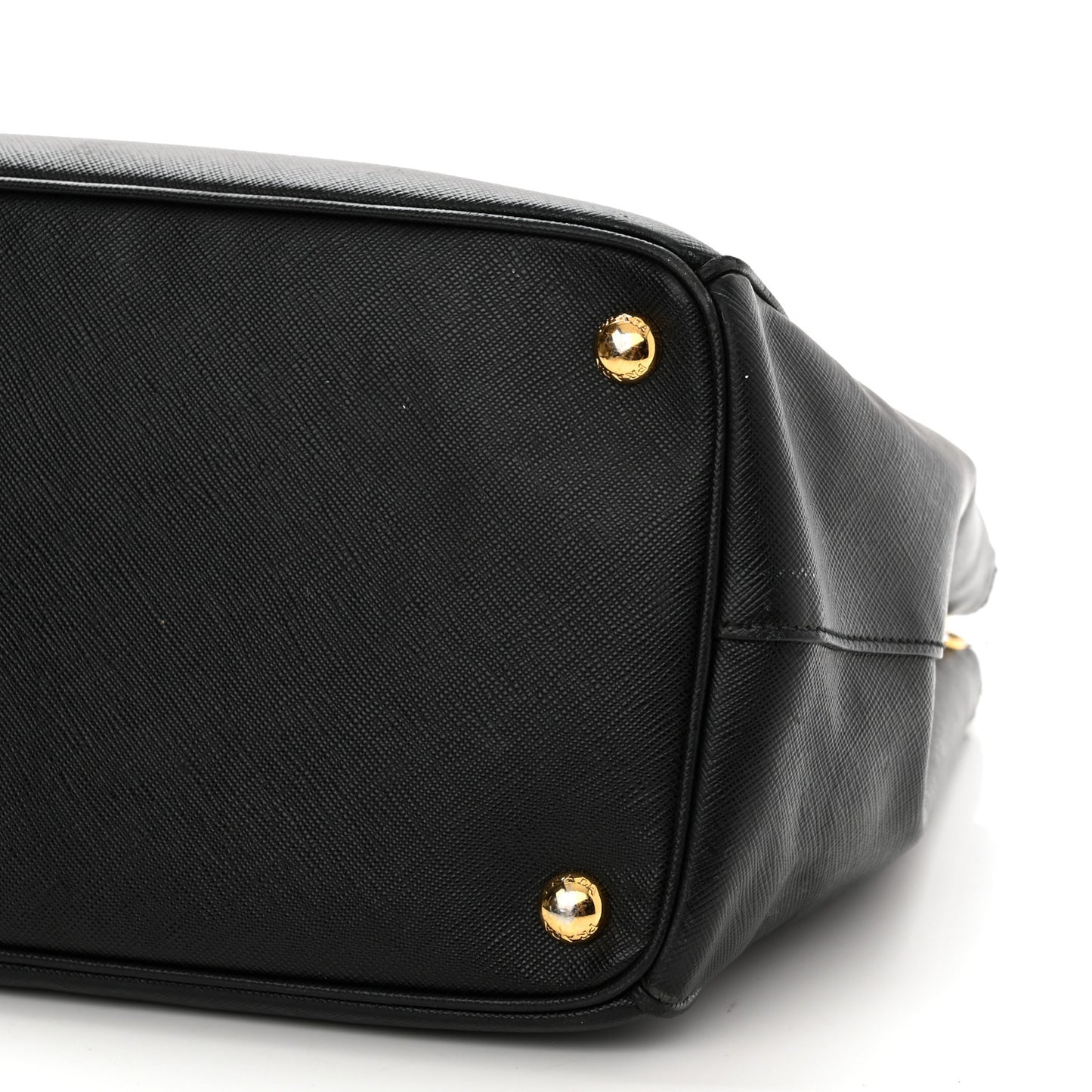 Saffiano Large Galleria Double Zip Tote Black