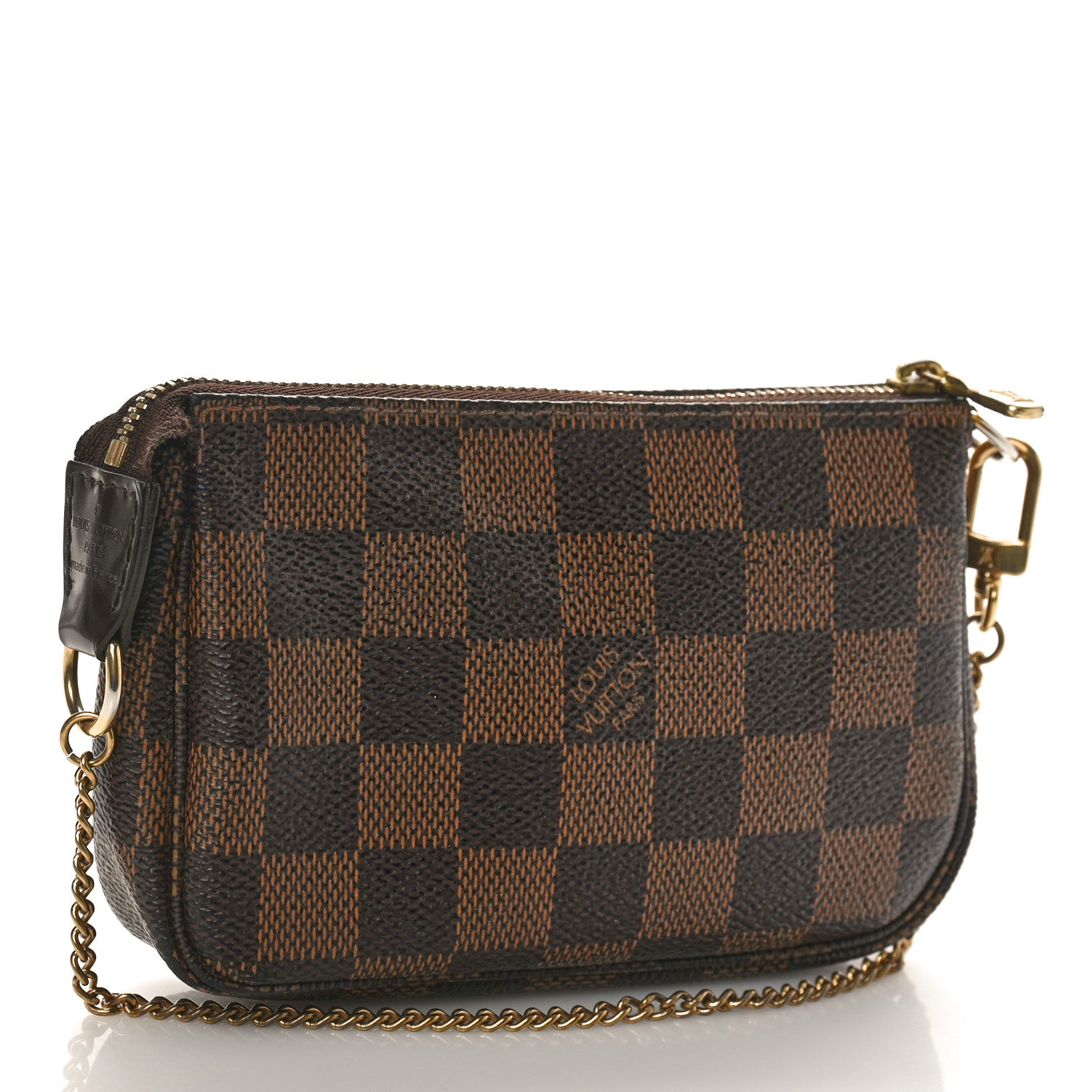 Louis Vuitton Damier Ebene Complice Trunks and Bags Mini Pochette Accessories Red 2 of 9