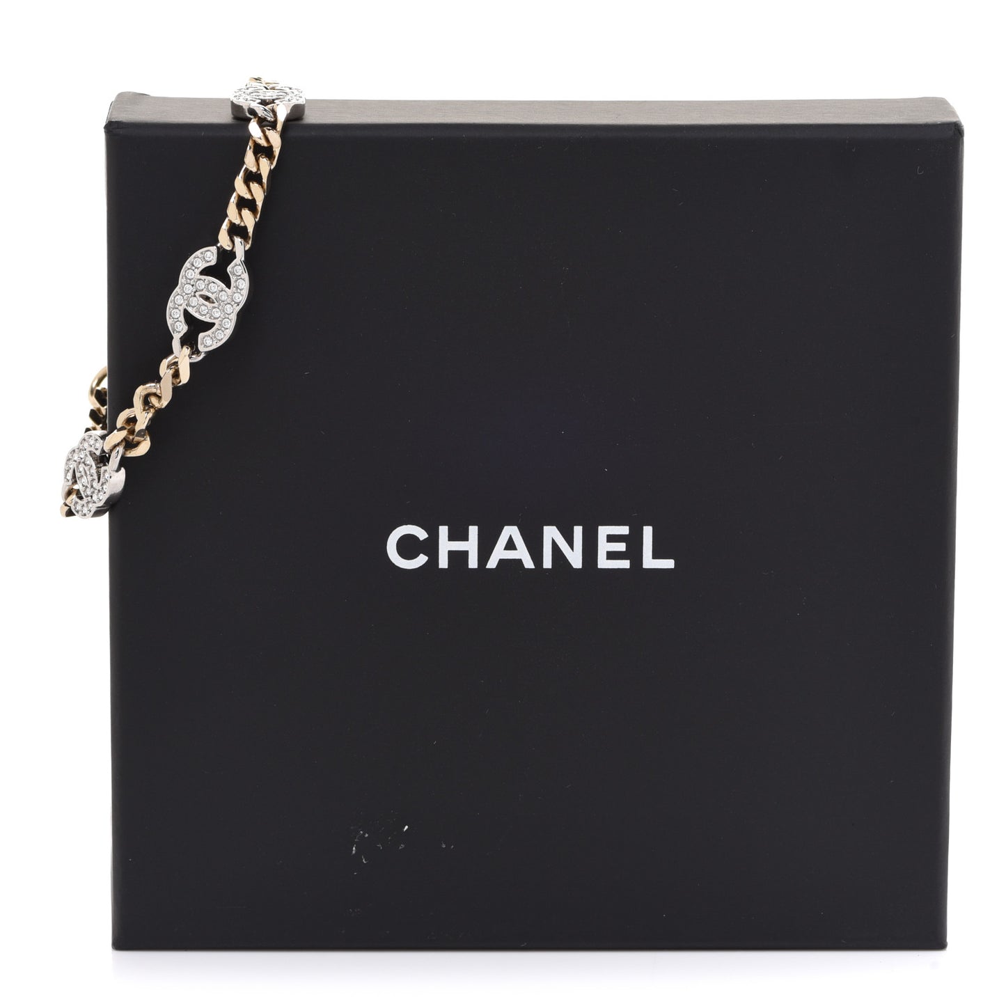 Crystal CC Chain Bracelet Gold Silver