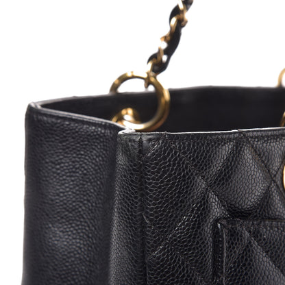 Chanel Caviar Quilted Grand Shopping Tote GST Black 9 of 16