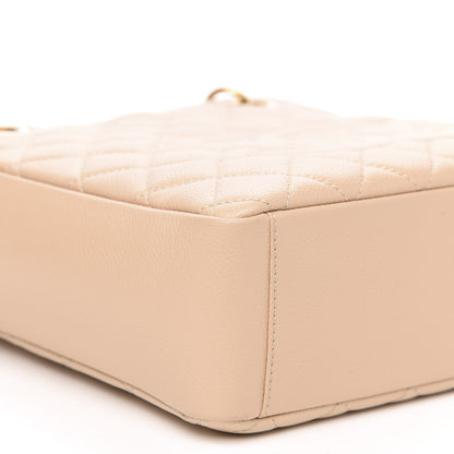 Chanel Caviar Quilted Petit Shopping Tote PST Light Beige 8 of 12