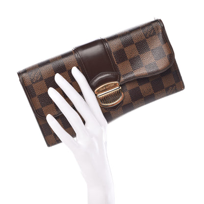 Louis Vuitton Damier Ebene Sistina Wallet 2 of 14