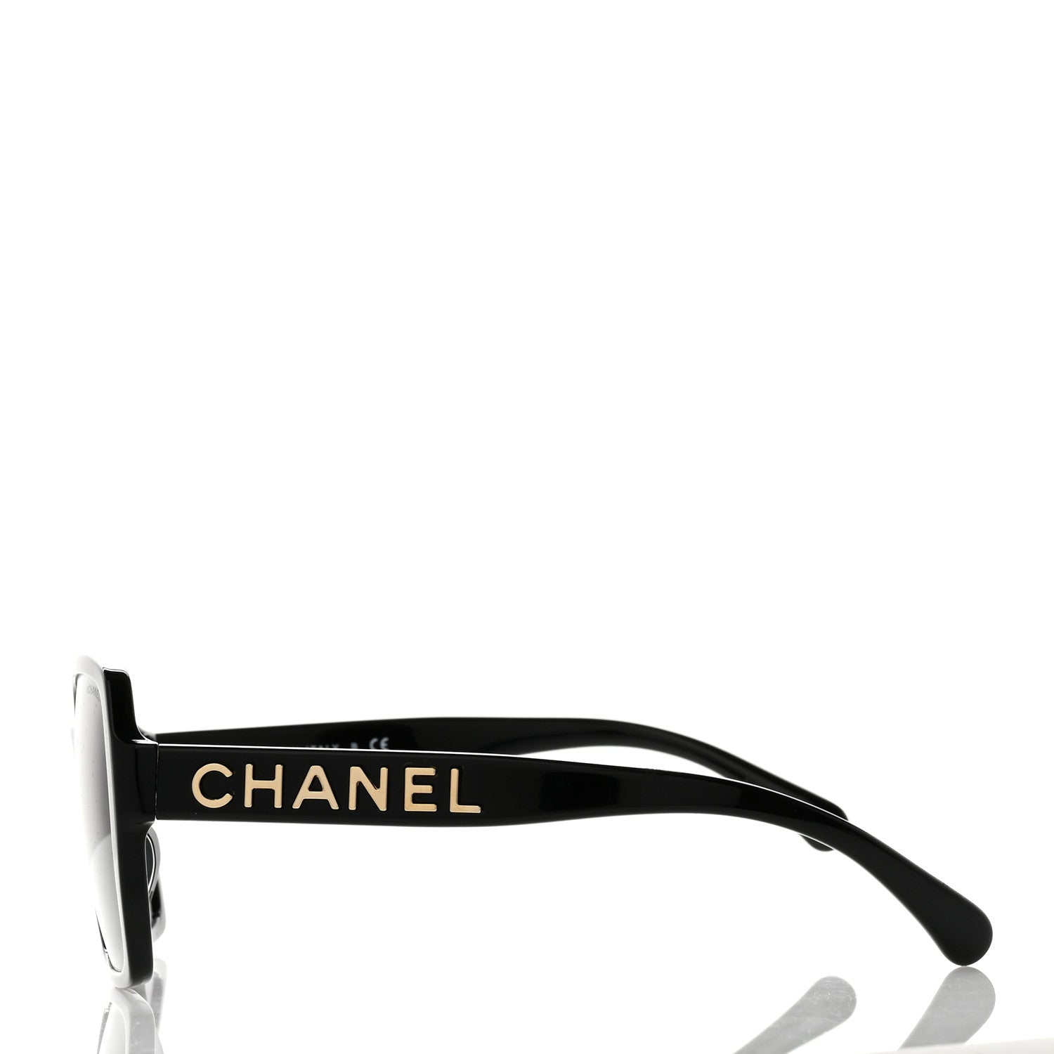 Chanel Acetate Square Sunglasses 5408 Black 4 of 8
