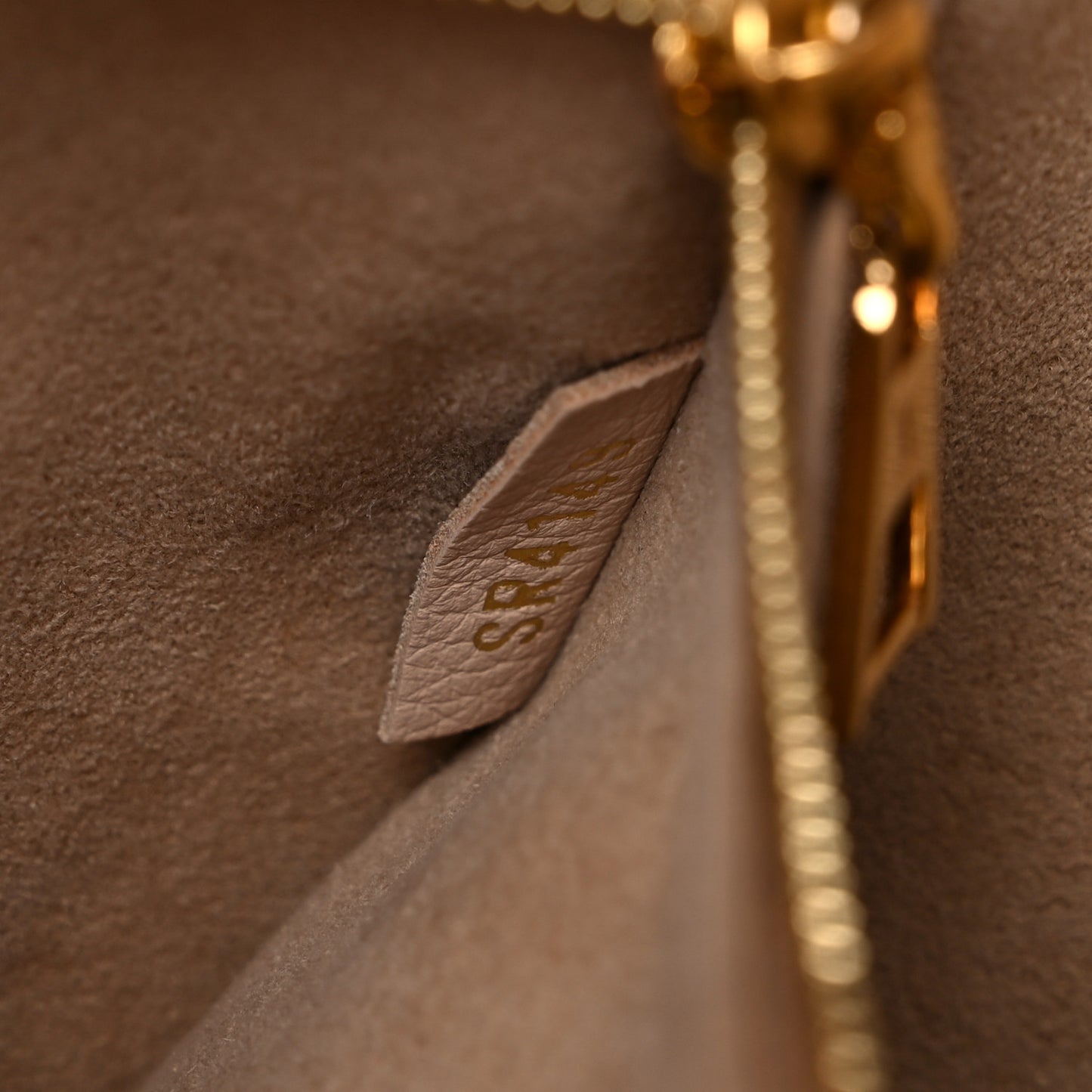 Calfskin Monogram On My Side MM Laurier Green Toffee Latte Beige