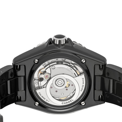 Chanel Stainless Steel Ceramic 38mm J12 Automatic Watch Black 4 of 5