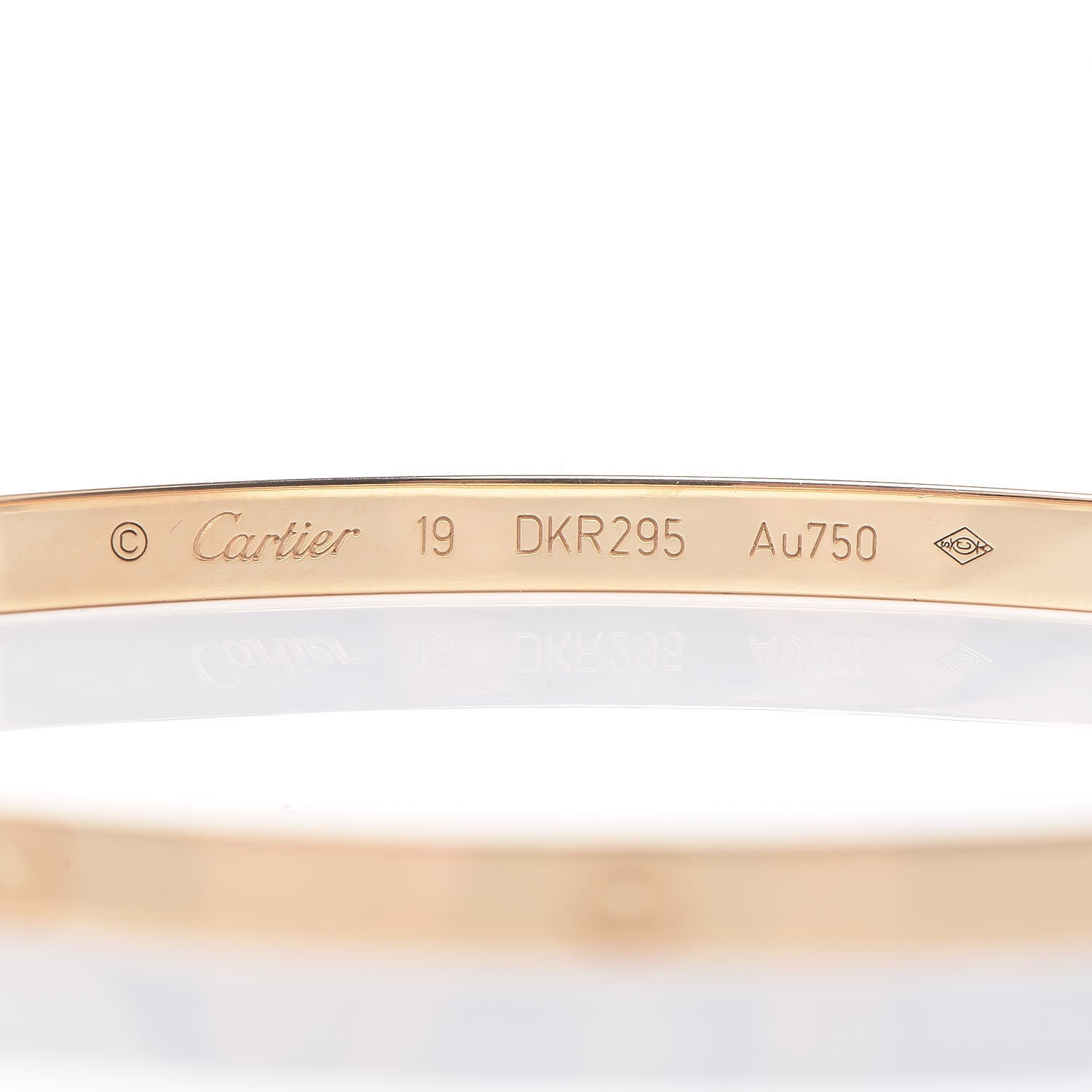 Cartier 18K Yellow Gold Small LOVE Bracelet 19 4 of 4
