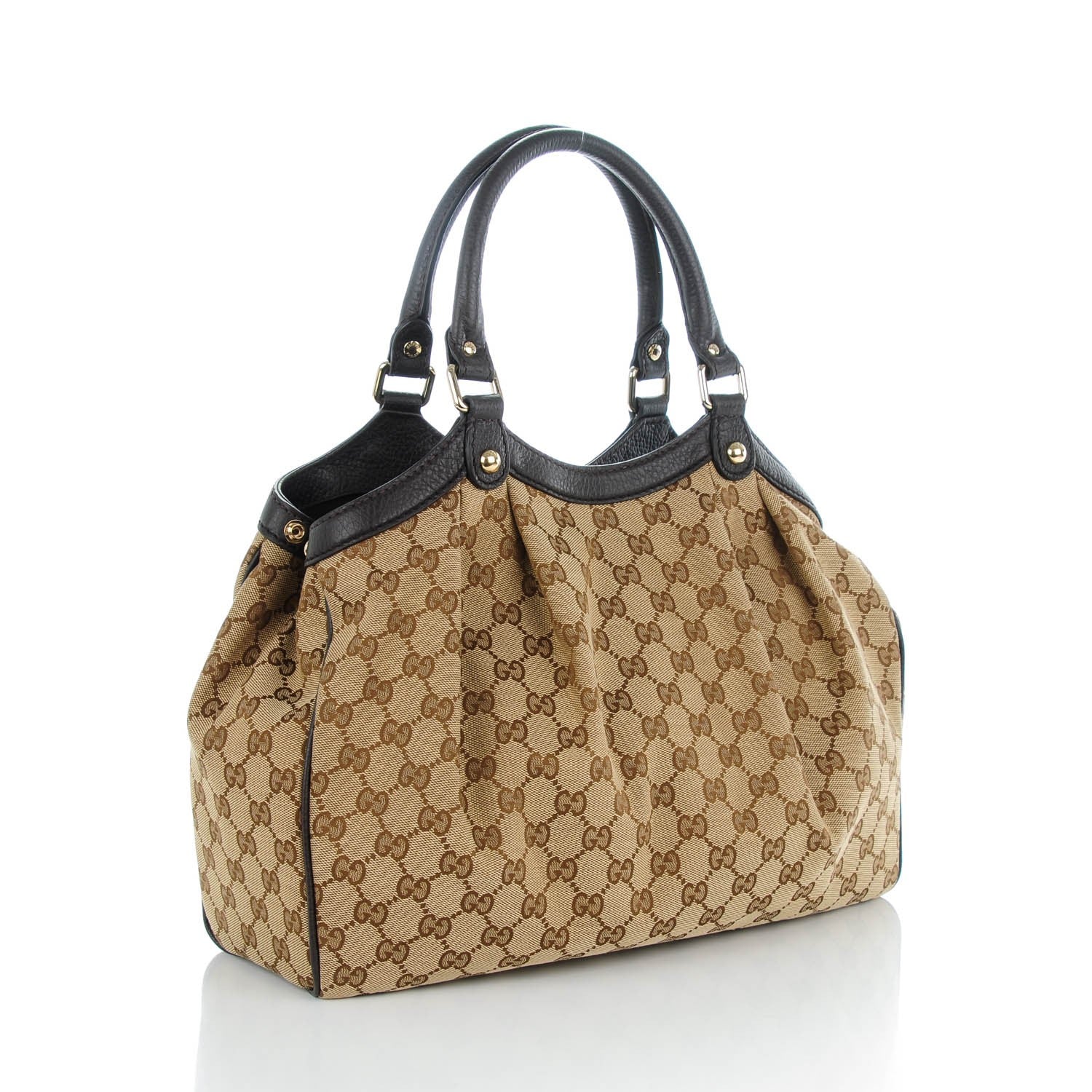 Gucci Monogram Medium Sukey Tote Dark Brown 3 of 7