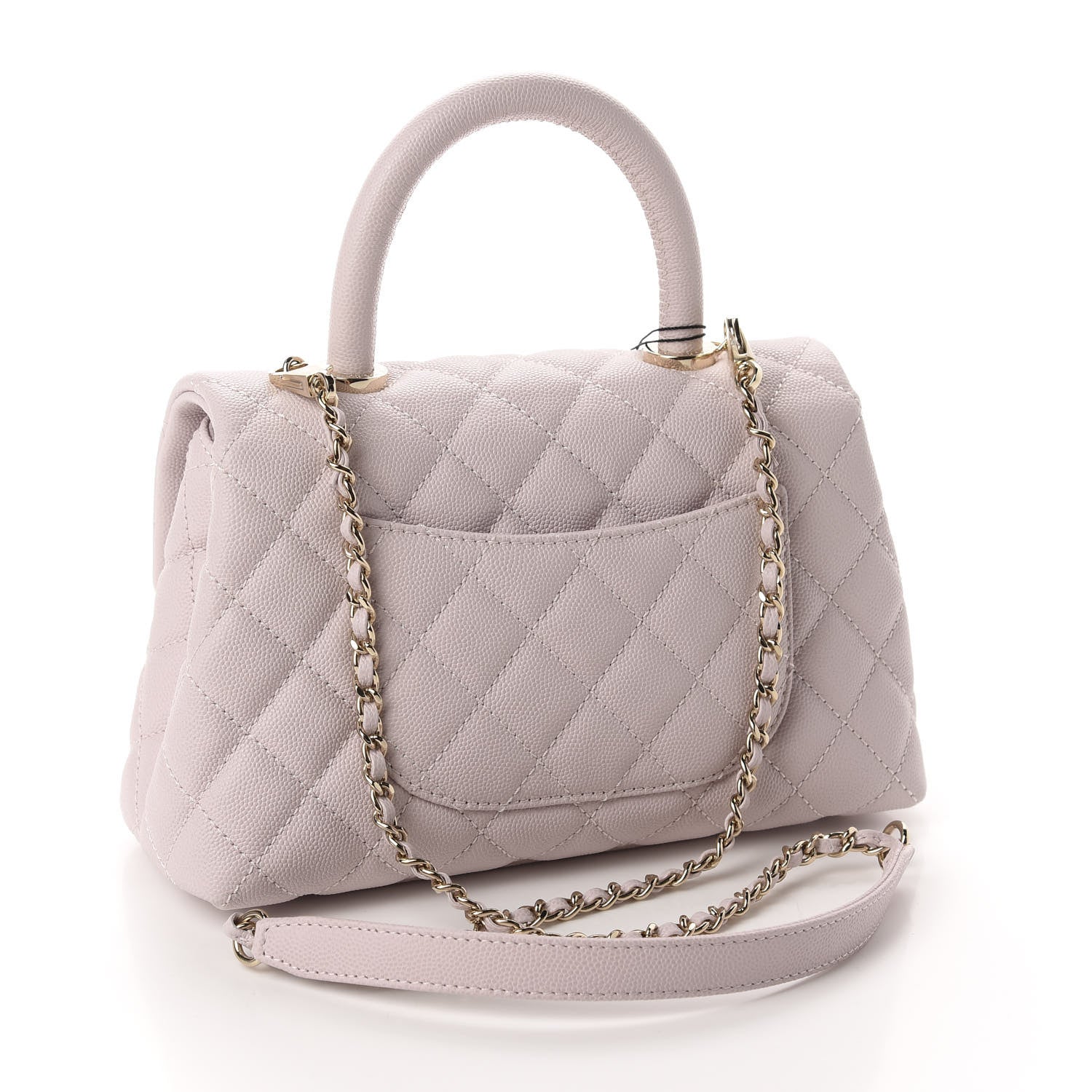 Chanel Caviar Quilted Mini Coco Handle Flap Lilas Lilac 3 of 11