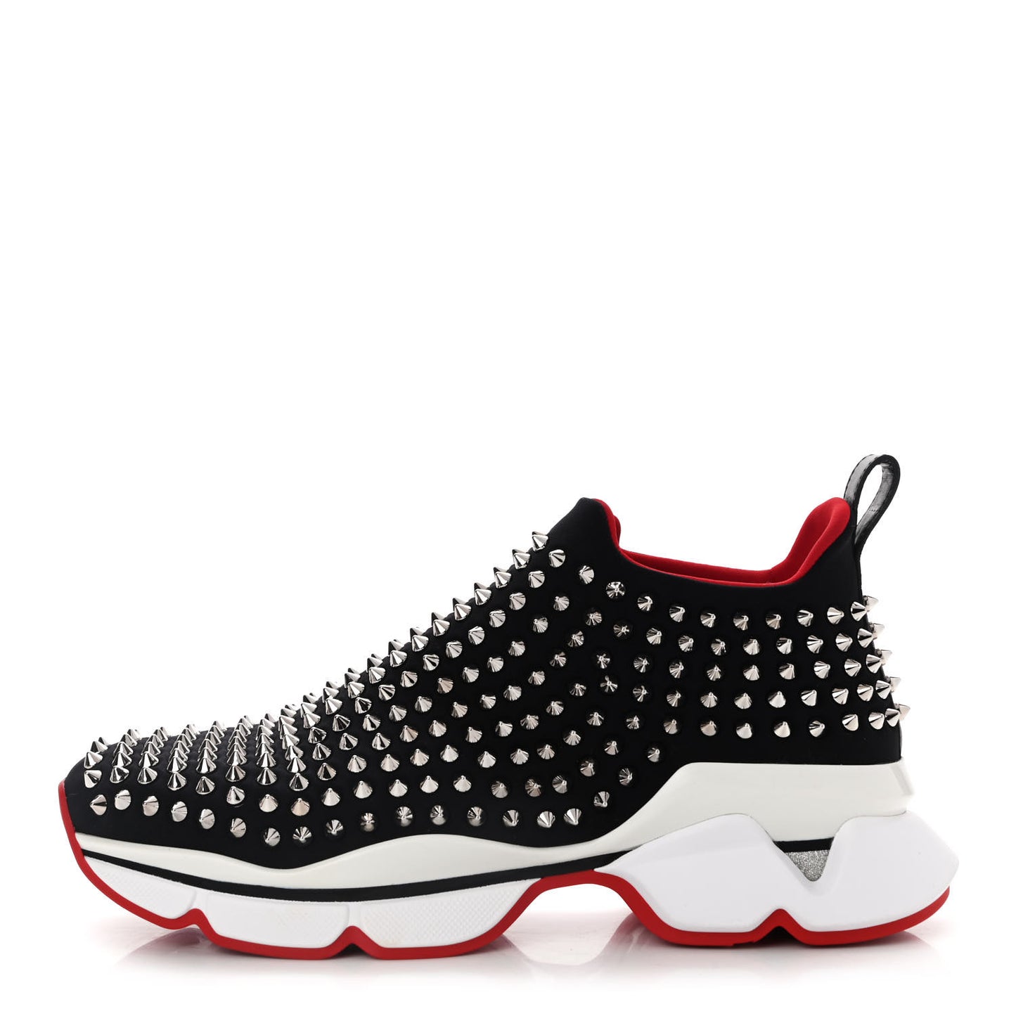Neoprene Spike Sock Donna Flat Sneakers 39.5 Black