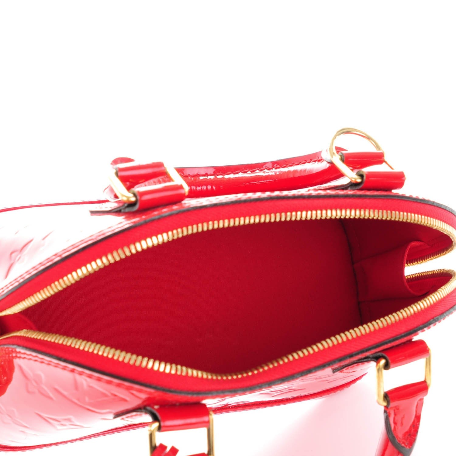 Louis Vuitton Vernis Alma BB Cherry 5 of 8