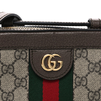 Gucci GG Supreme Monogram Mini Ophidia Top Handle Shoulder Bag Brown 7 of 9