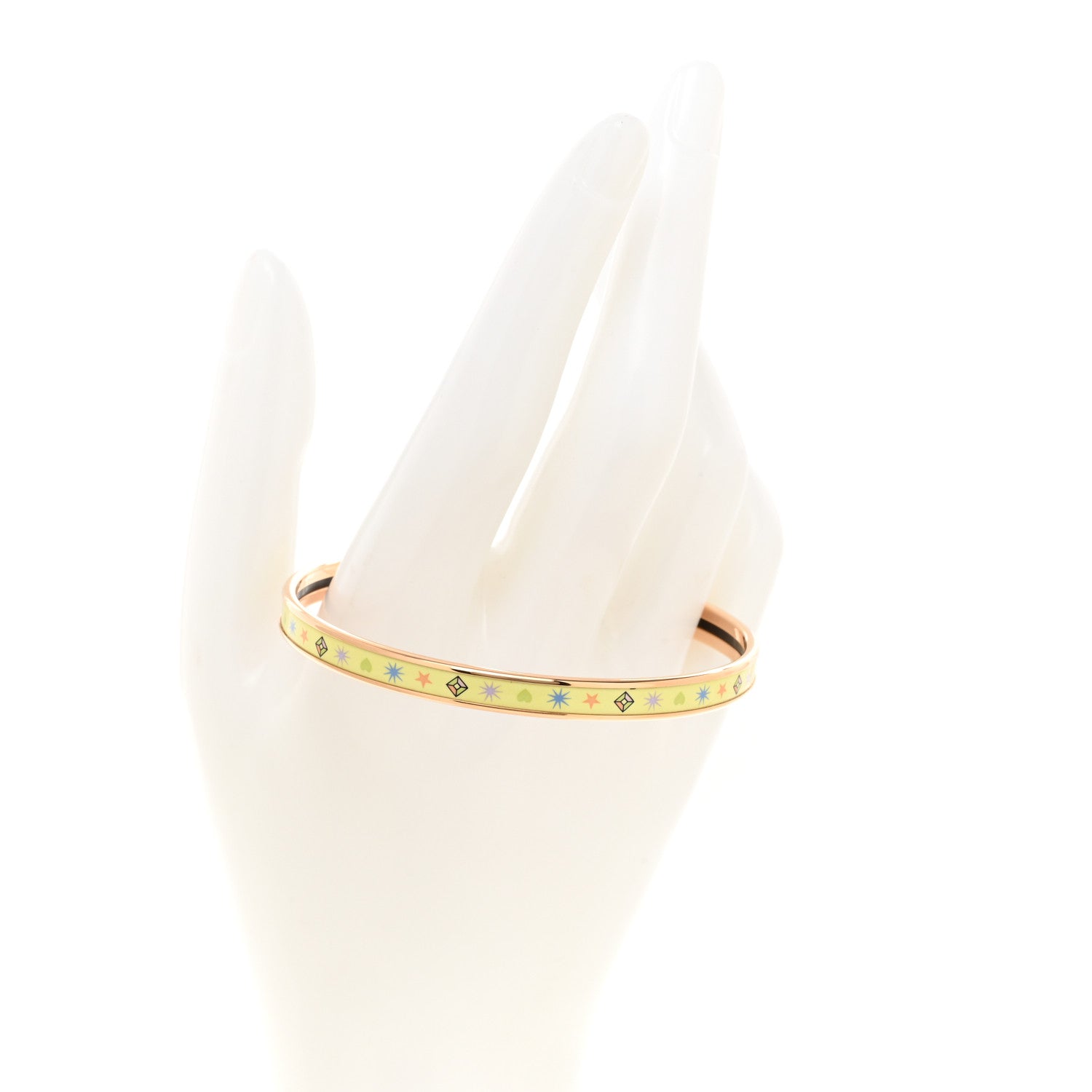 Hermes Enamel Printed Chorus Stellarum Extra Narrow Bracelet 70 Hypno 2 of 6