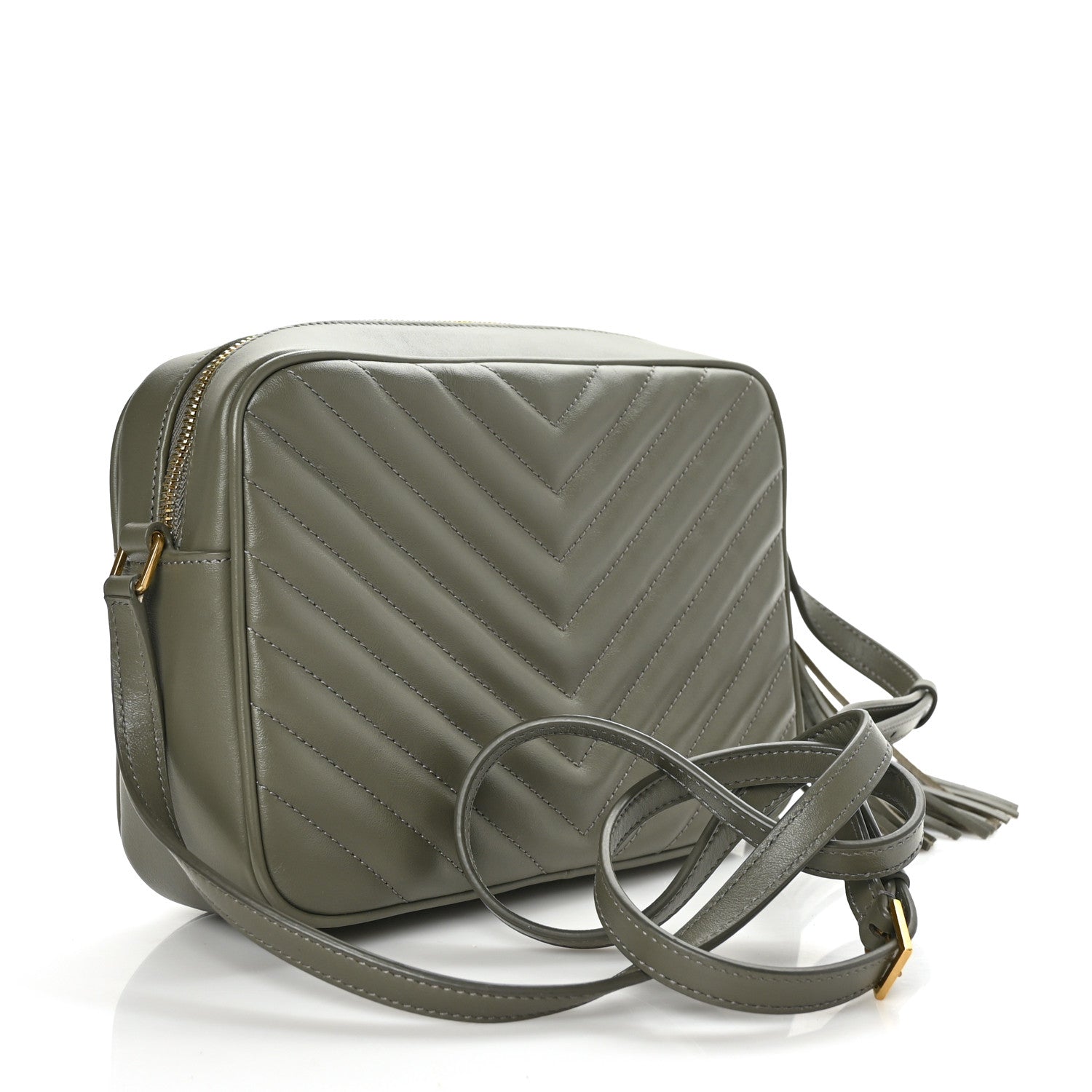 Saint Laurent Calfskin Matelasse Monogram Lou Camera Bag Seaweed 3 of 6