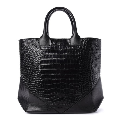 Givenchy Calfskin Crocodile Embossed Easy Tote Black 1 of 13