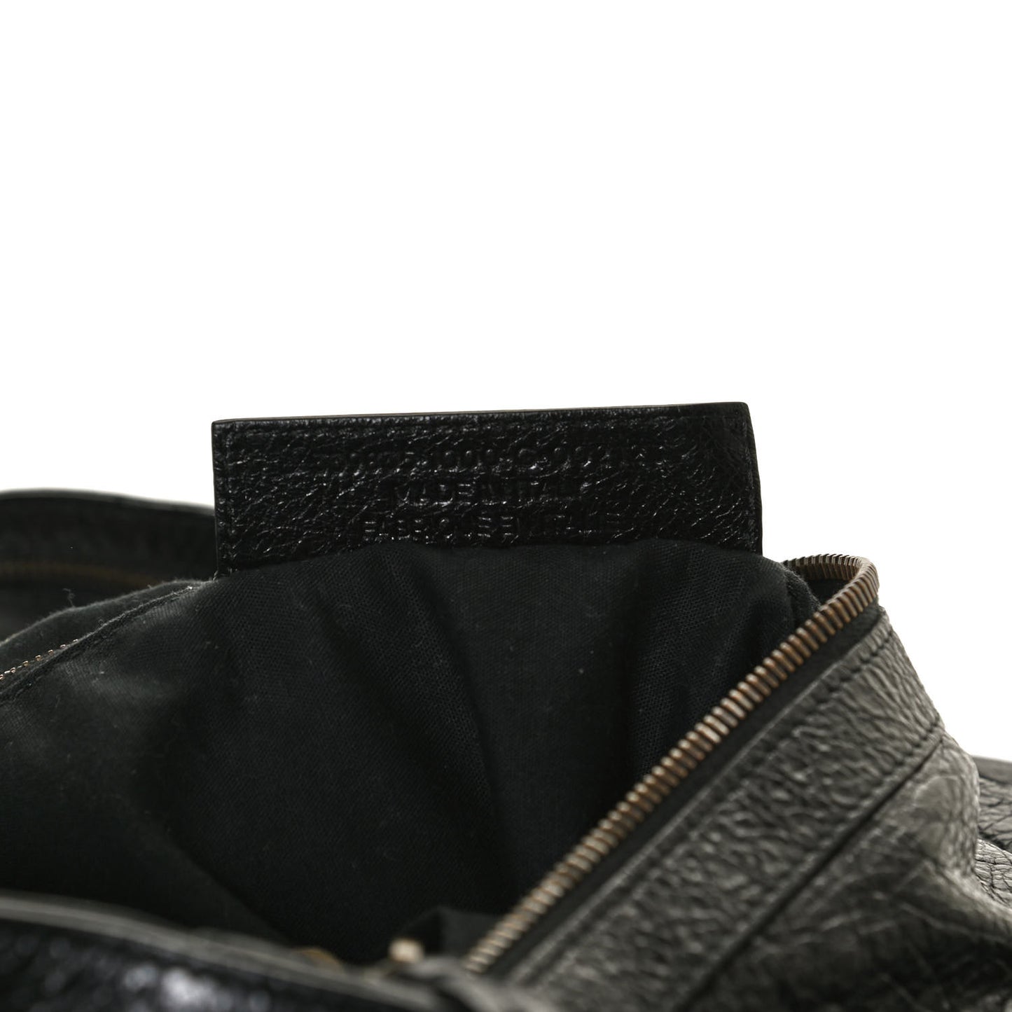 Agneau Classic Hardware Zip Traveler Backpack Black