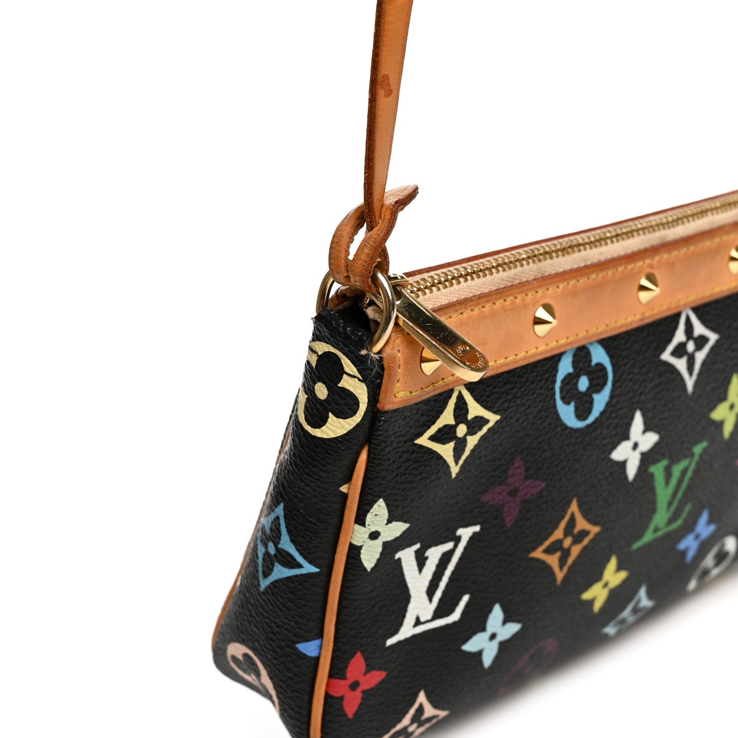 Louis Vuitton Monogram Multicolor Pochette Accessories Black 13 of 13