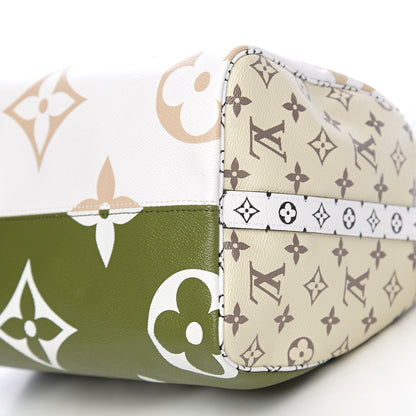 Louis Vuitton Monogram Giant Speedy Bandouliere 30 Kaki Beige 8 of 8