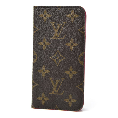 Louis Vuitton Monogram iPhone X Folio Case Rose Pop 1 of 6