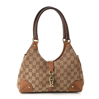 Gucci Monogram Jackie O Hobo Brown 1 of 10