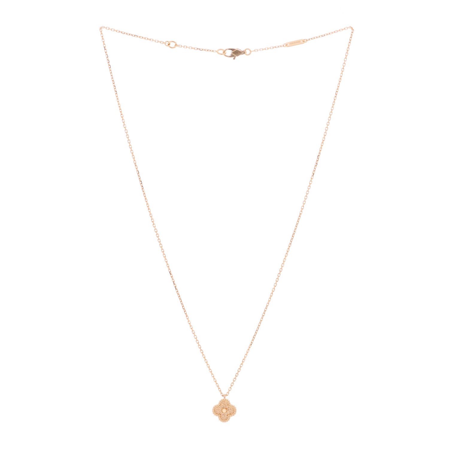 Van Cleef & Arpels 18K Rose Gold Sweet Alhambra Pendant Necklace 2 of 4