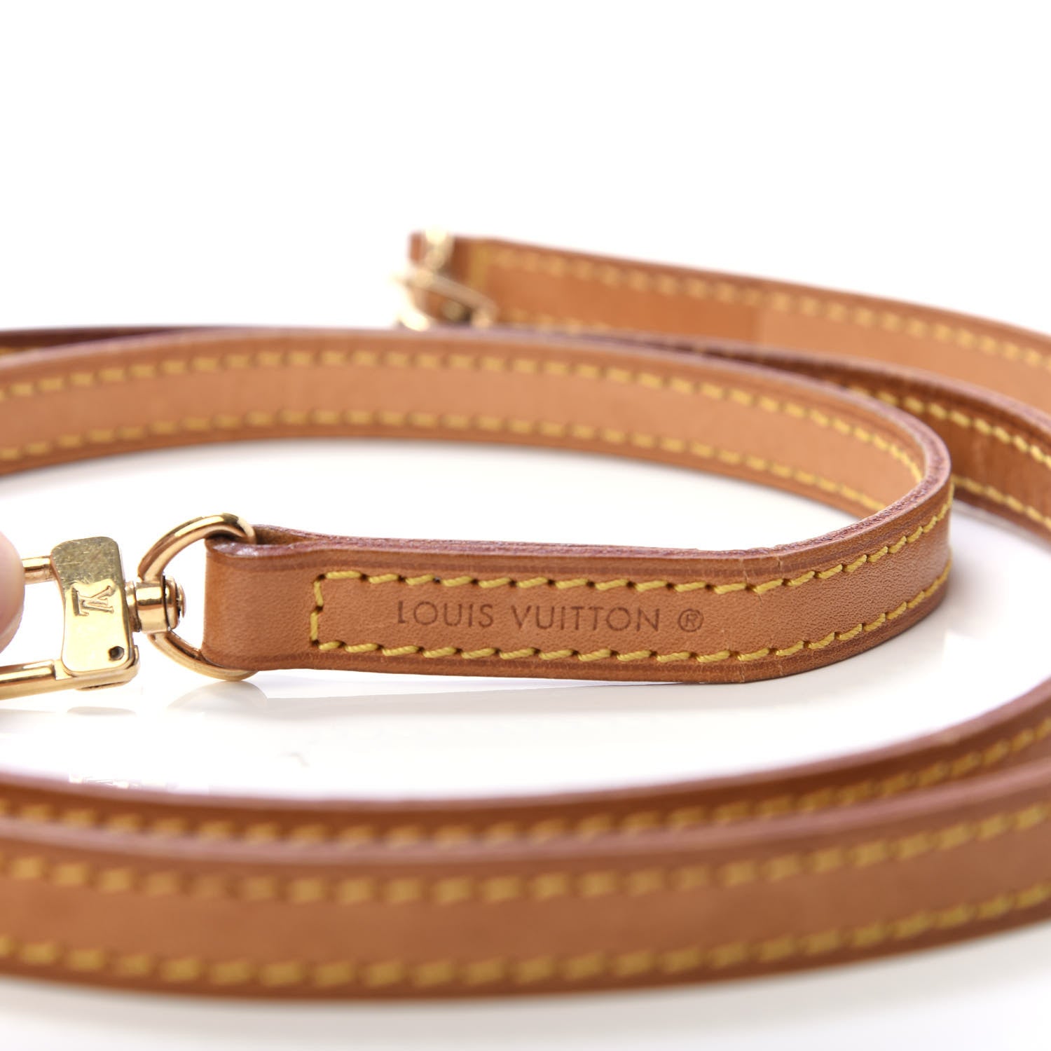 Louis Vuitton Vachetta 12mm Long Shoulder Strap VVN 4 of 6