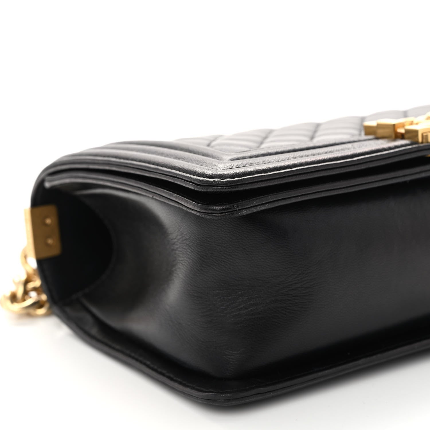 Chanel Lambskin Quilted Medium Boy Flap Black 9 of 11