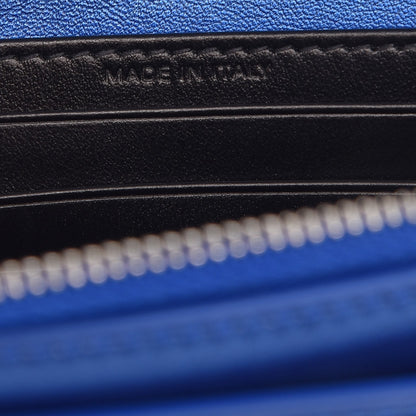 Saint Laurent Metallic Calfskin Monogram Sunset Chain Wallet Blue Royal 7 of 8