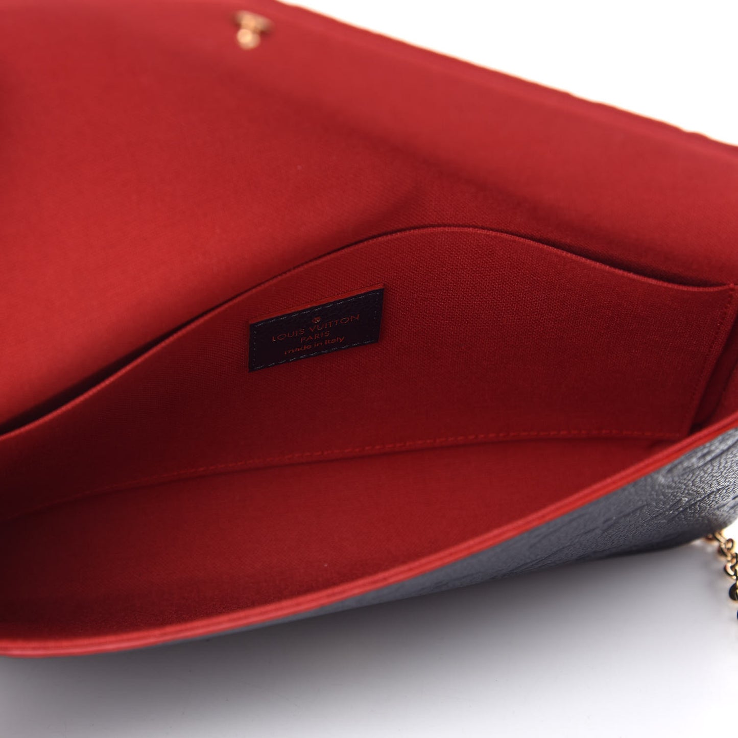 Empreinte Pochette Felicie Chain Wallet Marine Rouge