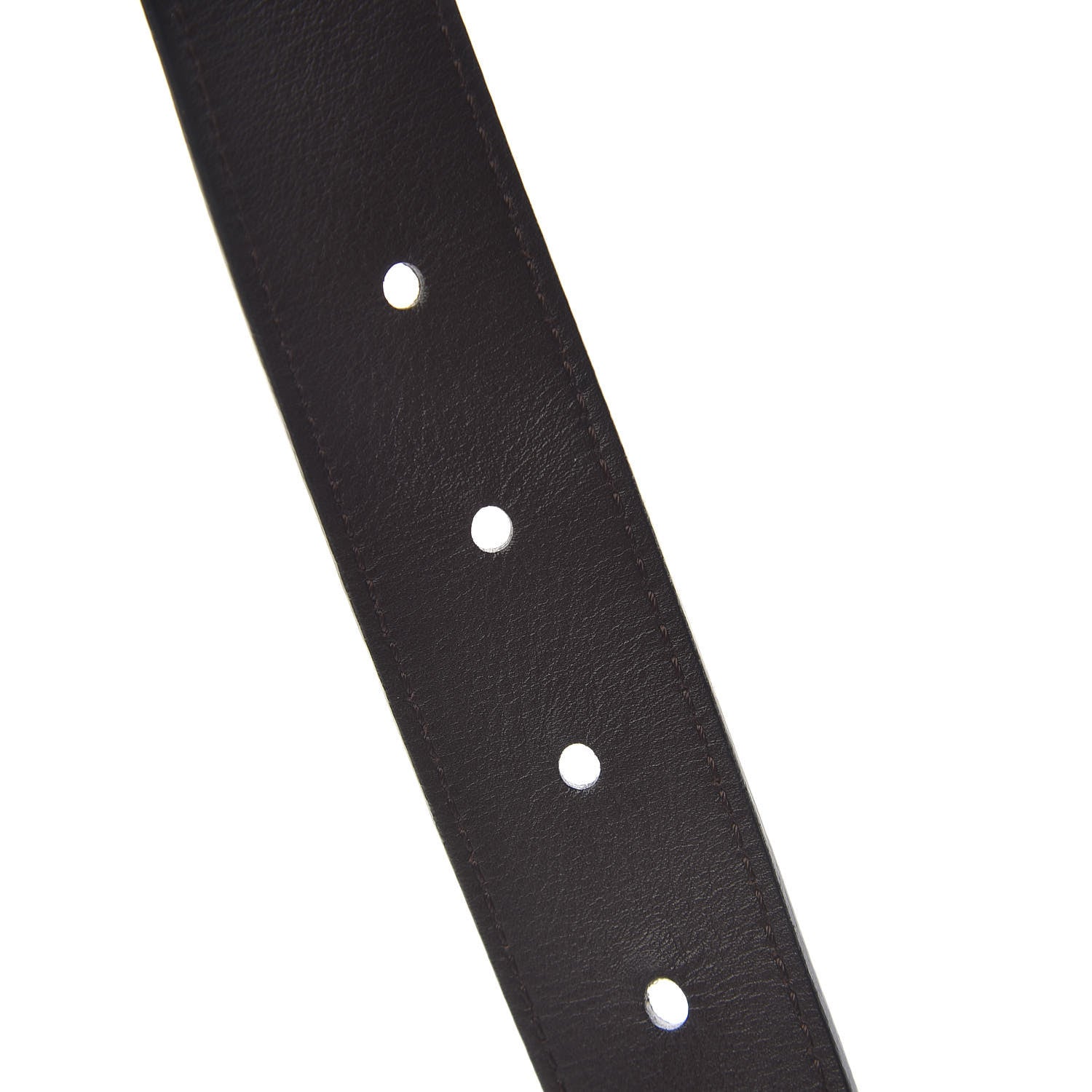 Louis Vuitton Calfskin 30mm Reversible Belt 90 36 Black Dark Brown 6 of 9