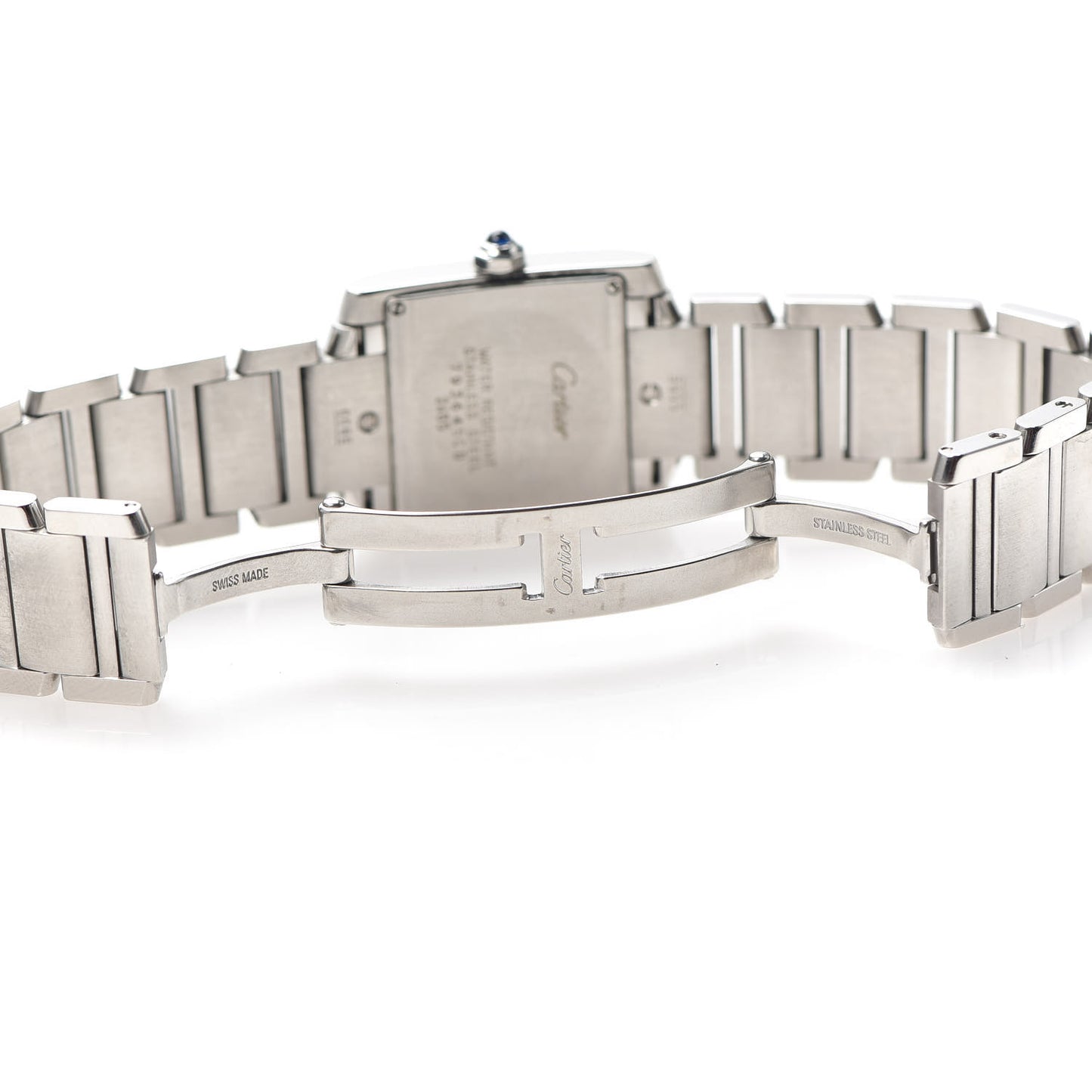 Stainless Steel 25mm Tank Francaise Quartz Watch