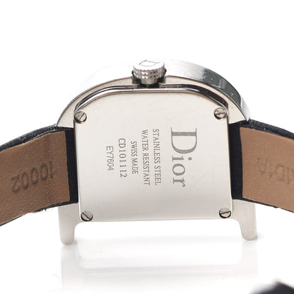 Christian Dior Stainless Steel Satin Diamond Mother of Pearl 22mm Lady D Quartz Watch 4 of 5