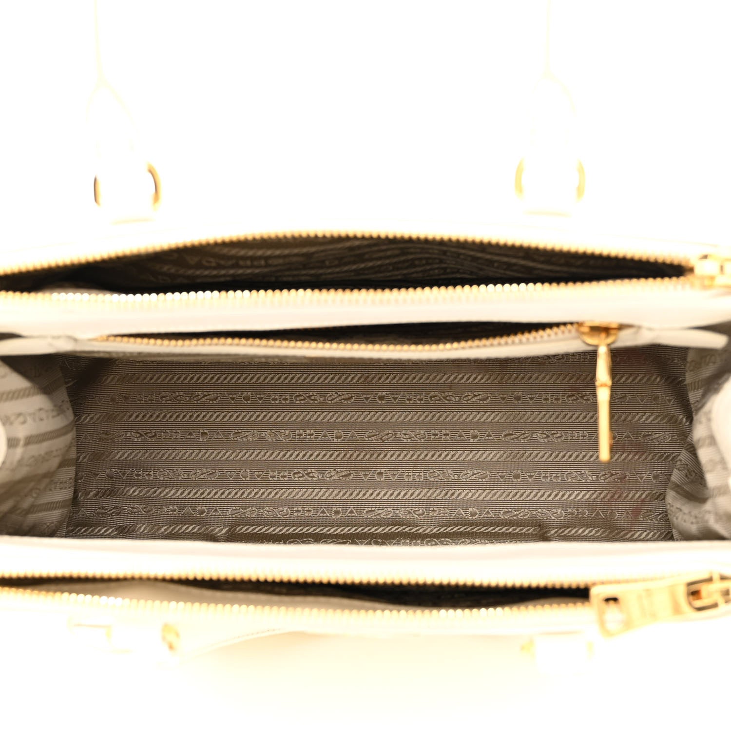 Prada Saffiano Lux Small Galleria Double Zip Tote White 5 of 13