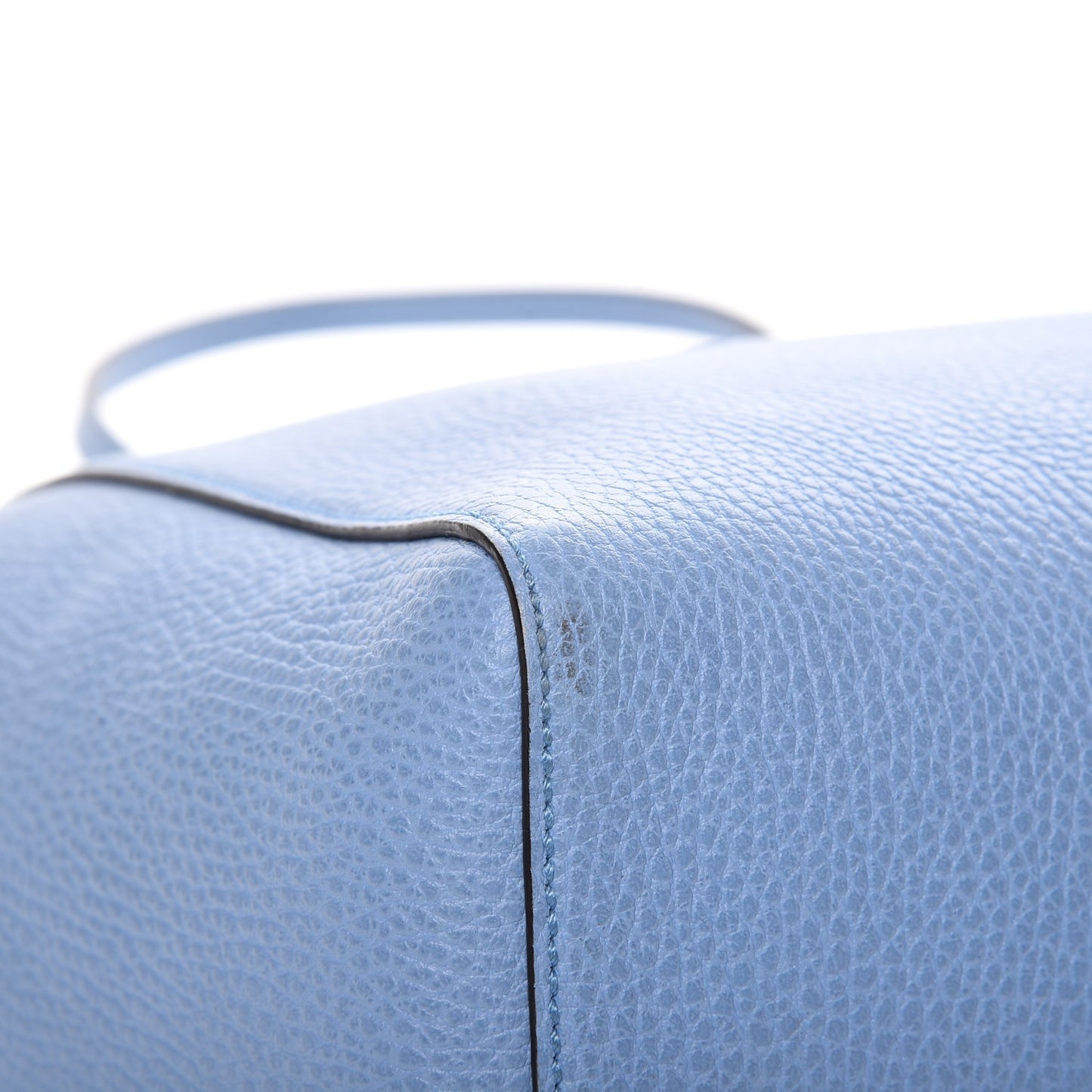 Dollar Calfskin Small Swing Tote Mineral Blue