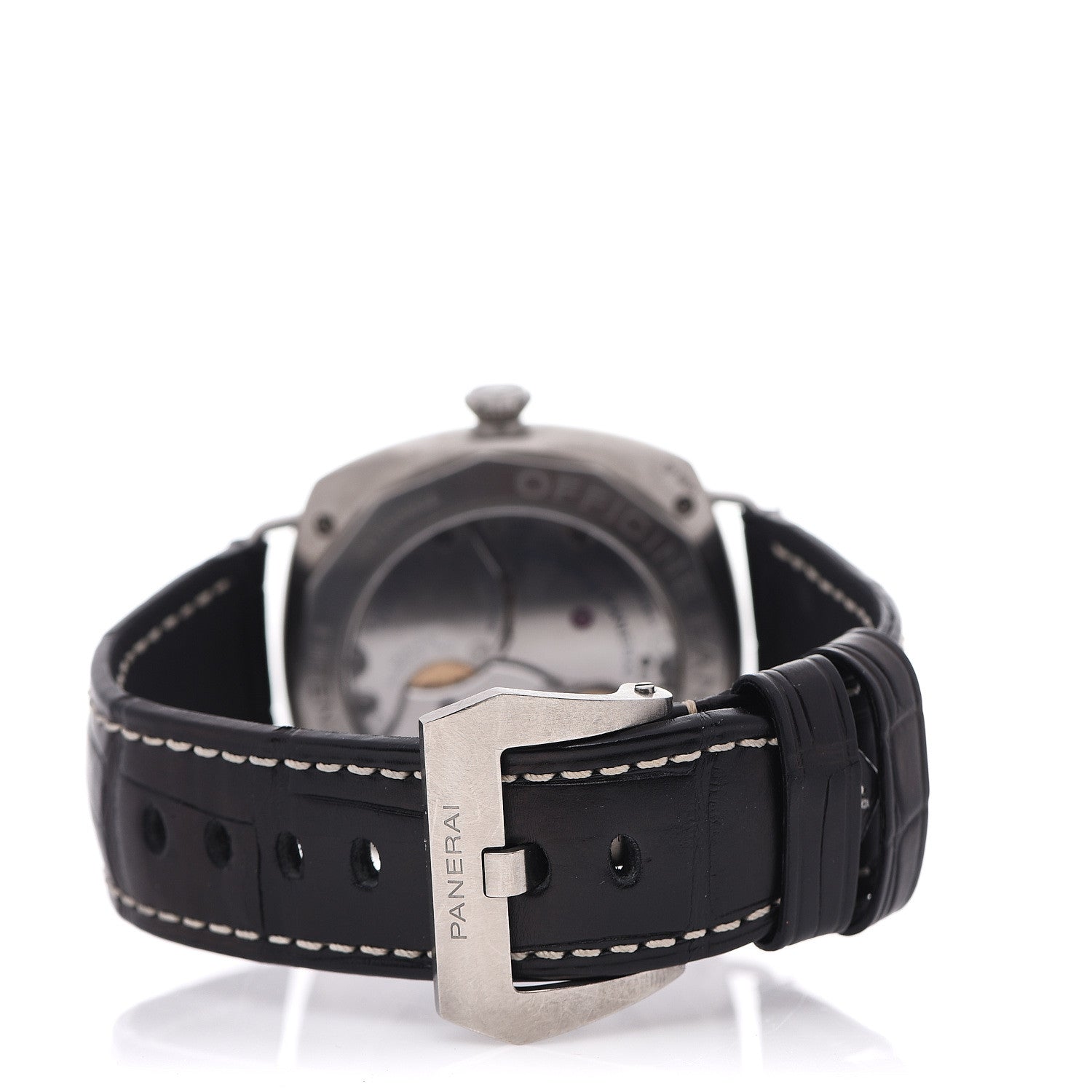 Panerai Titanium Alligator 45mm Radiomir 8 Days Manual Winding Watch Brown PAM00346 3 of 4