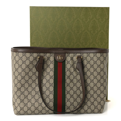 Gucci GG Supreme Monogram Medium Ophidia Shopping Tote Brown 11 of 11