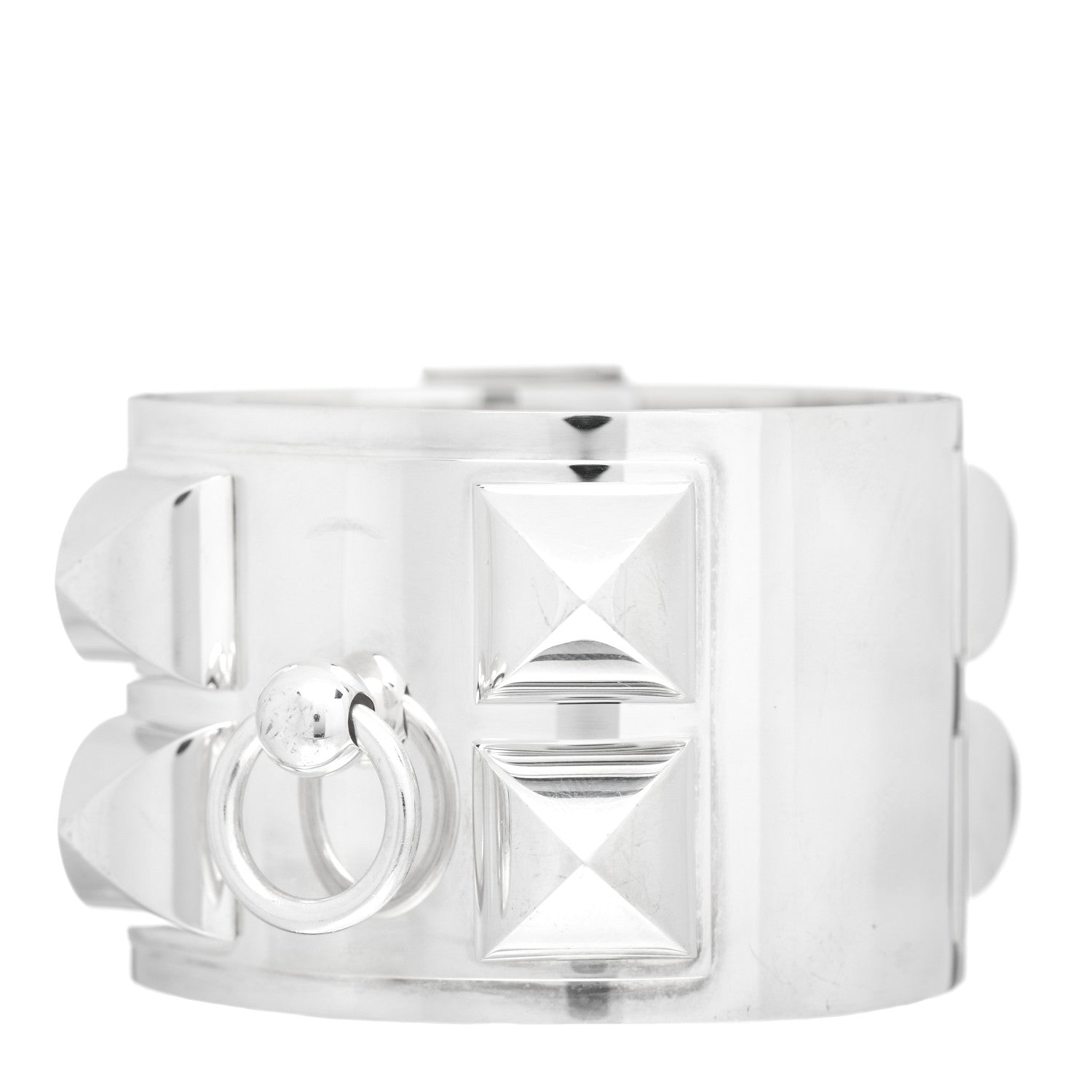 Hermes Sterling Silver Collier De Chien Bracelet 1 of 4