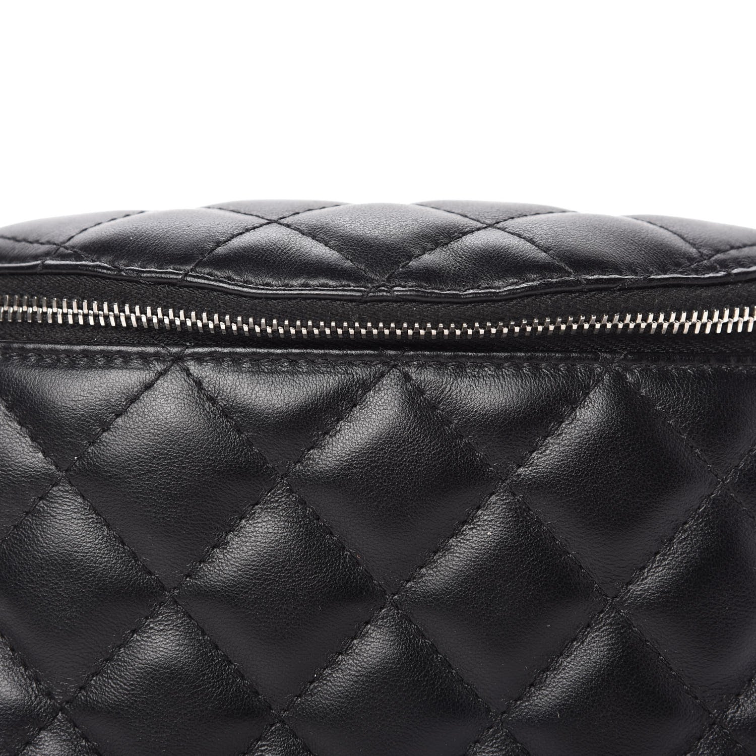 Chanel Grained Calfskin Quilted Waist Belt Bag Black 11 of 11