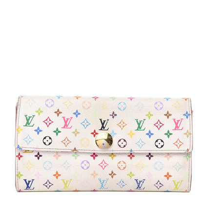 Louis Vuitton Monogram Multicolor Sarah Wallet White 1 of 13