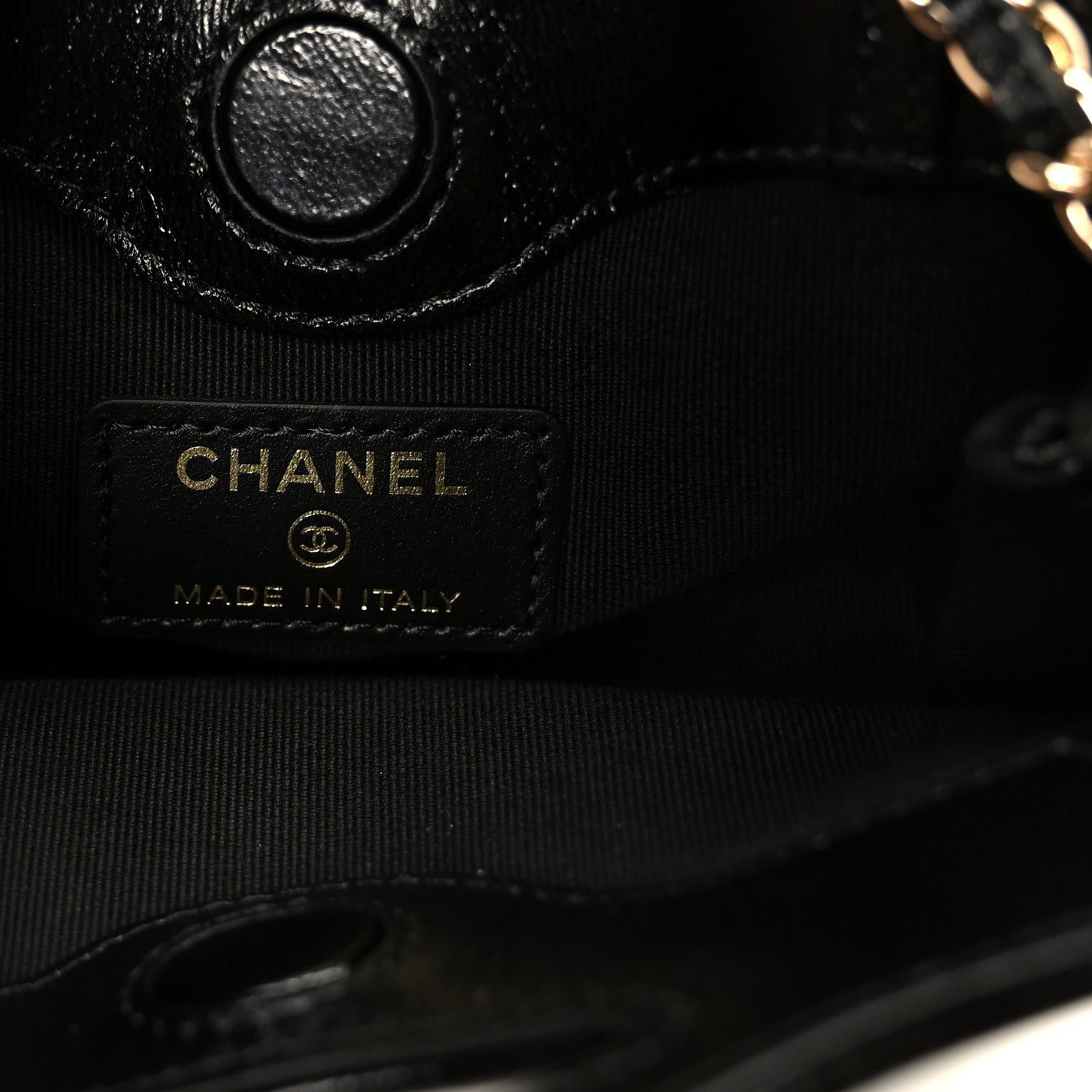 Chanel Shiny Lambskin Quilted Micro 31 Clutch With Chain Black 6 of 11